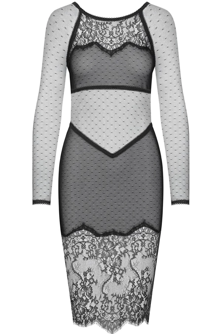 Maison Close Black Naked Back Dress - Divine Inspiration Elegant Gown