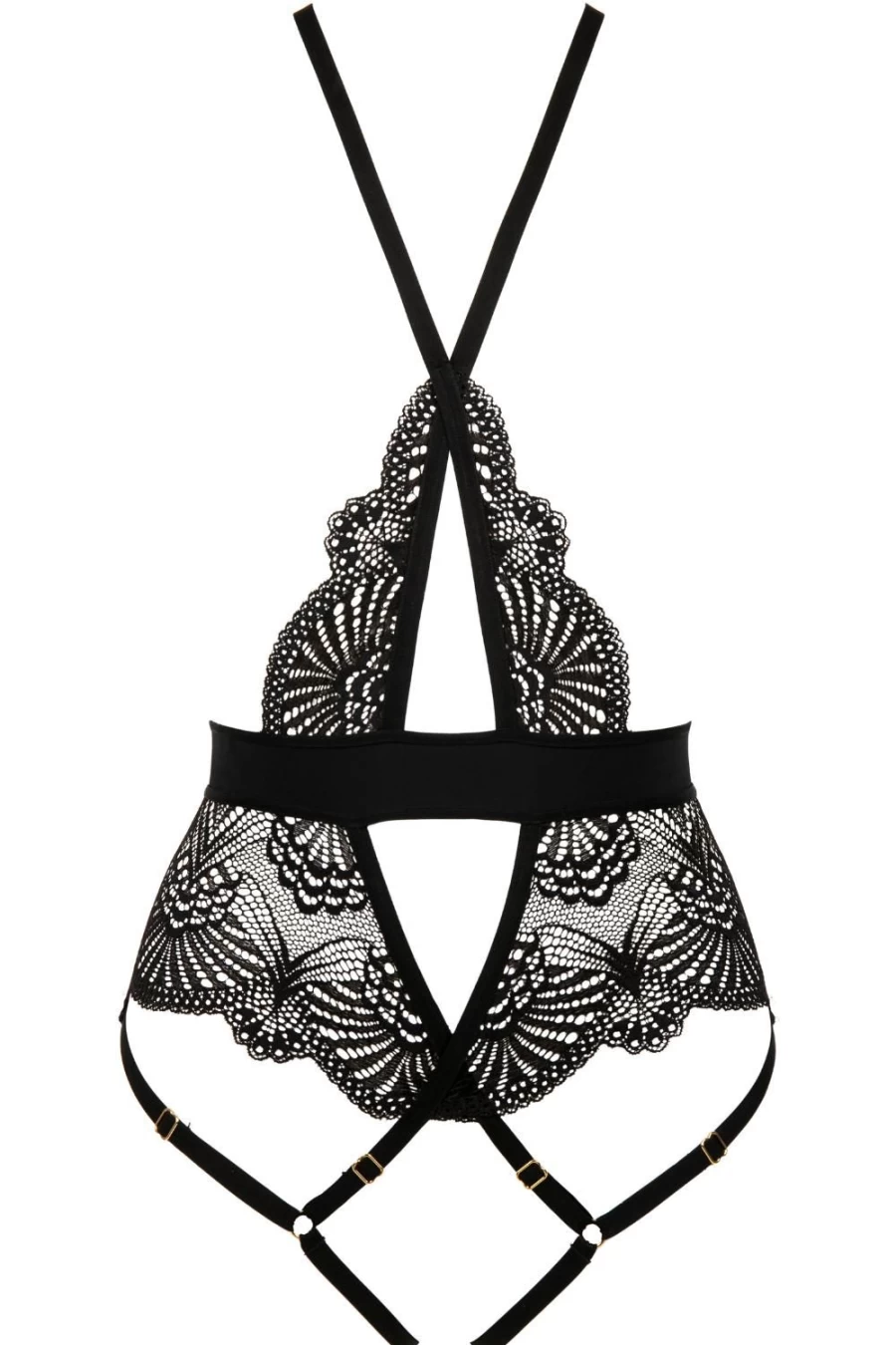 Atelier Amour Black Open Harness - Enlace Moi BDSM Restraint for Adults