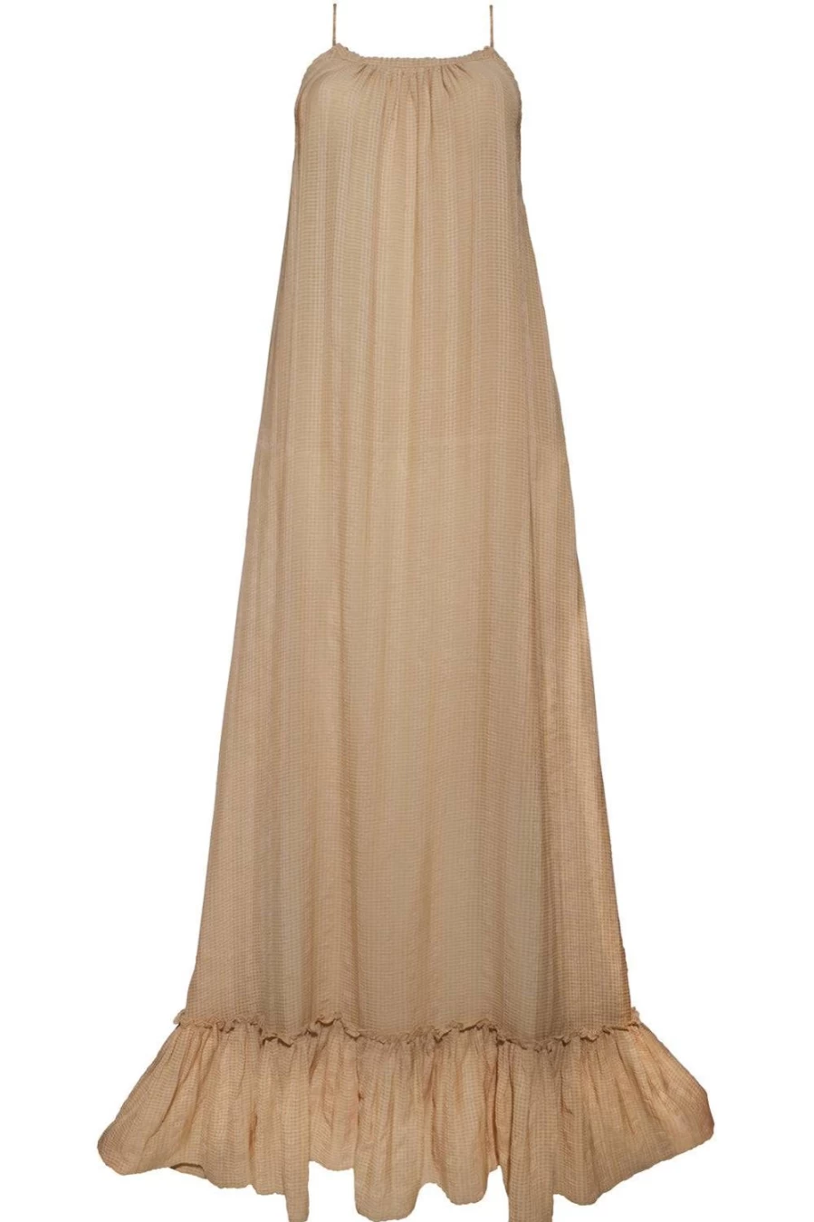 Underprotection Sara Beige Dress - Size M (UK 10-12) | Women's Casual Chic Dress