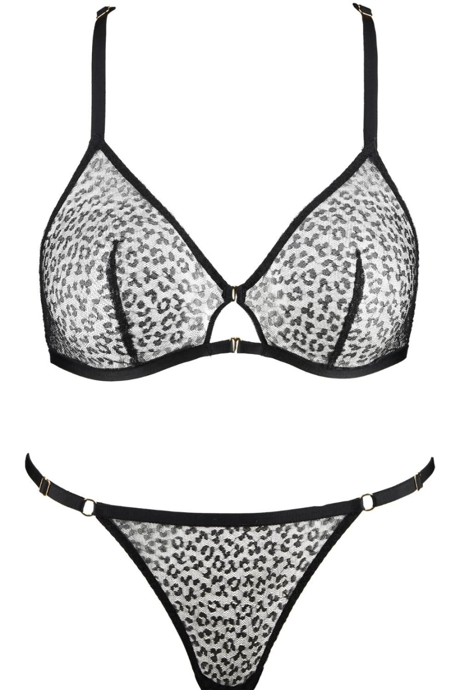 Aubade Black Cloud Nine Bralet & Thong Lingerie Set