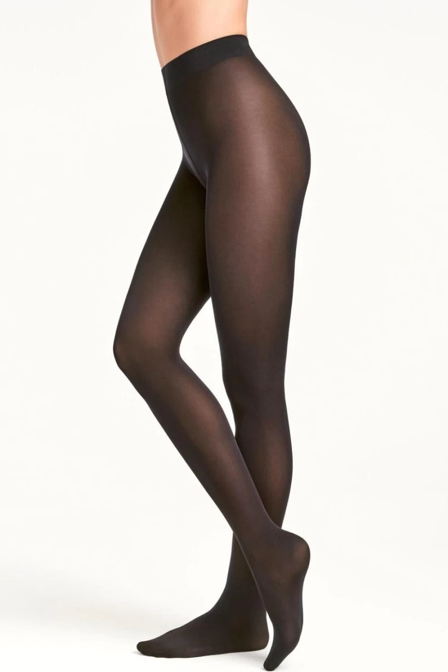 Wolford Velvet De Luxe 66 Tights - Black Luxury Opaque Tights for Women