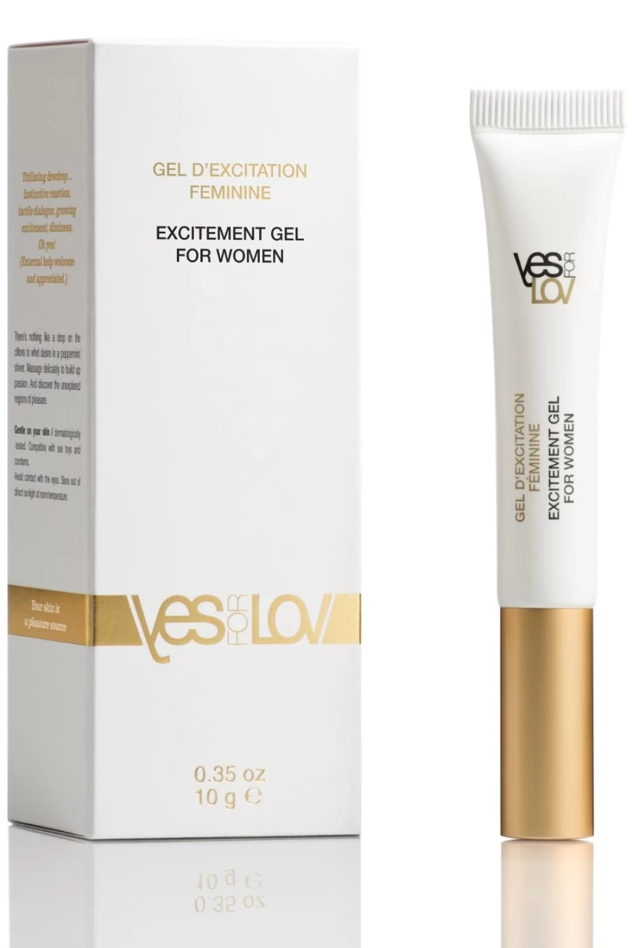 YESforLOV Women's Arousal Gel 10G - Intimate Stimulating Gel for Enhanced Pleasure & Sensation