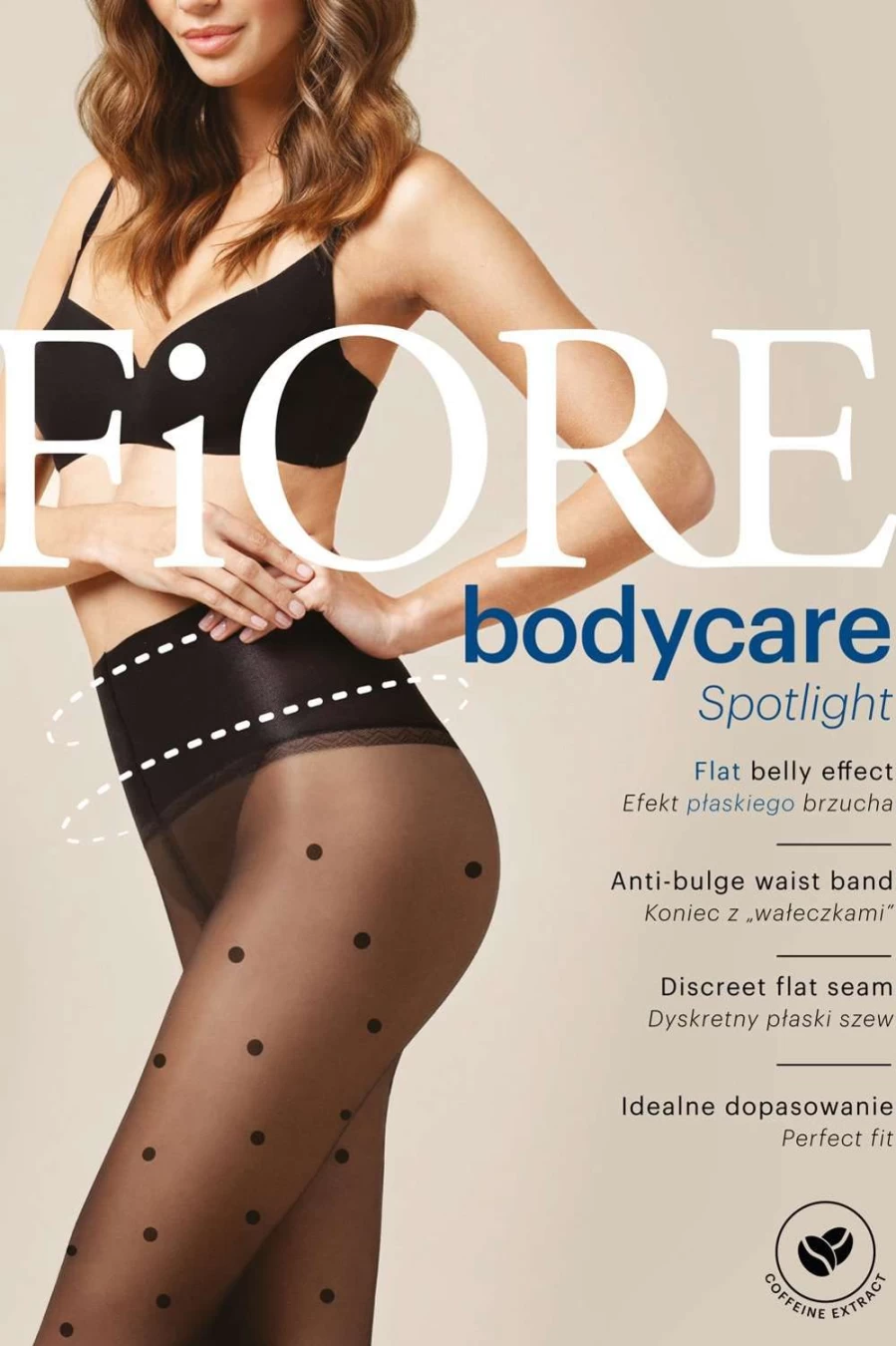 FiORE Black 20 Denier Body Care Spotlight Tights for Women - Ultra-Soft & Shaping