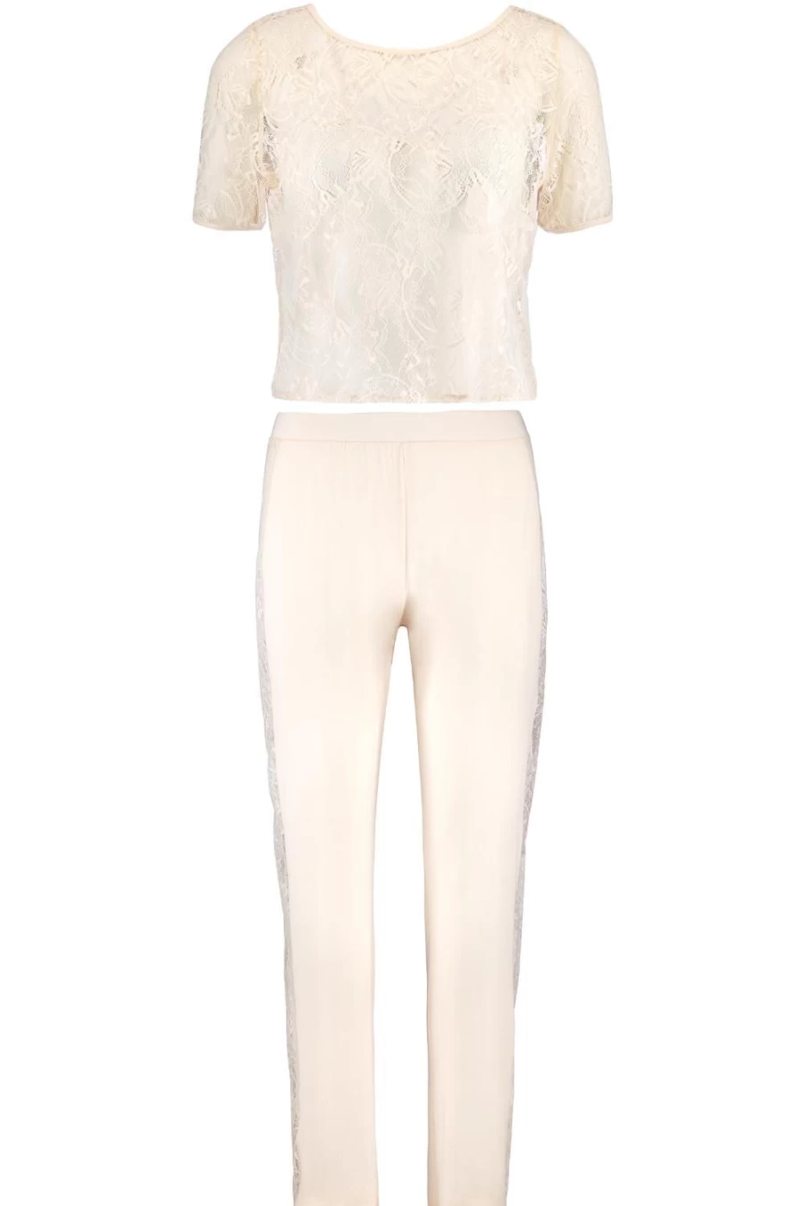 Aubade Lazy Days Short Sleeve Top & Pants Set - Comfortable Casual Loungewear