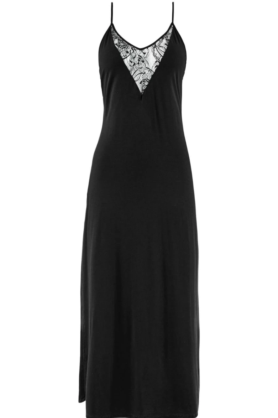 Aubade Black Lazy Days Long Nightie - Comfortable Sleepwear for Women