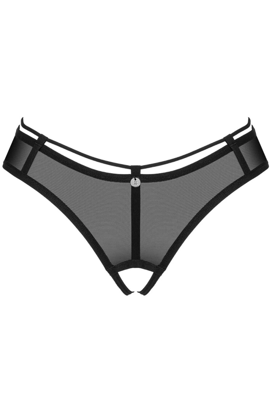 Obsessive Black Roxelia Crotchless Thong Lingerie for Women
