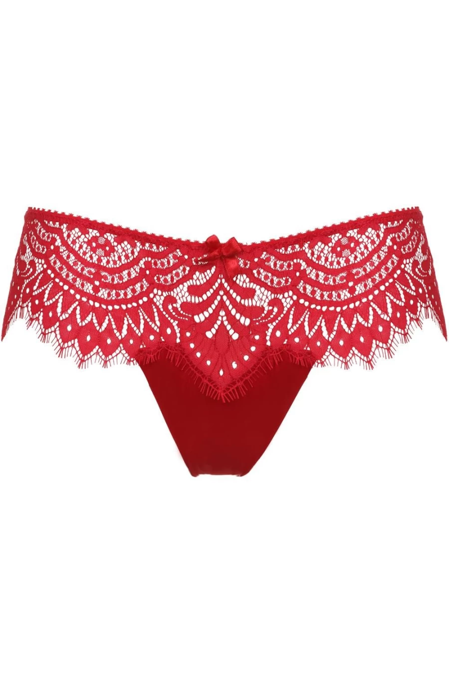 Prelude Red Lace Black Swan Thong - Sexy Women's Underwear