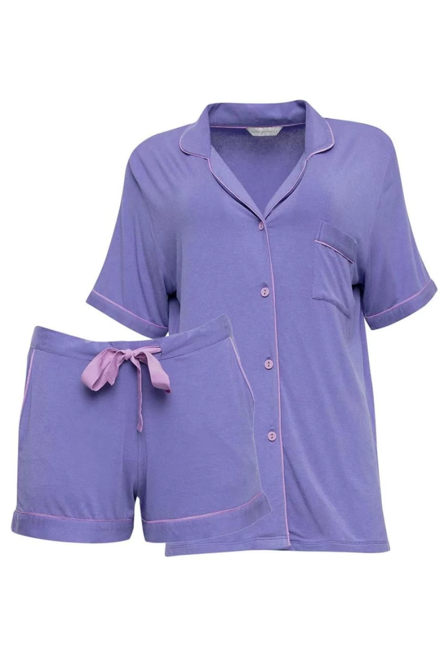 Cyberjammies Camila Revere Lilac Jersey Shorty Sleep Set