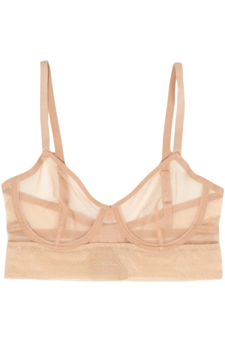 Else Powder Underwired Longline Bra - Supportive & Comfortable Full Coverage Lingerie