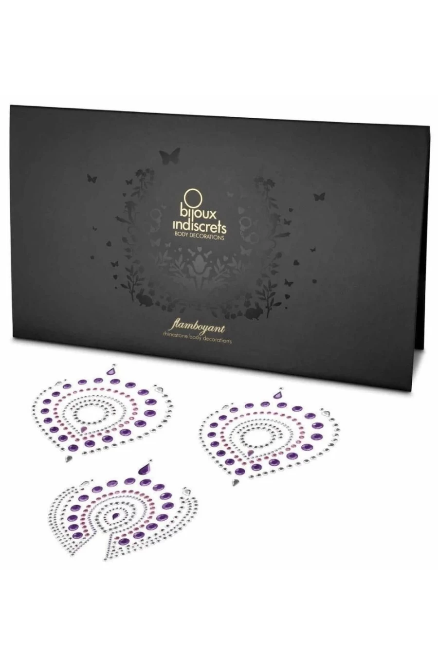 Bijoux Indiscrets Flamboyant Violet & Pink Rhinestone Body Jewelry for Decoration