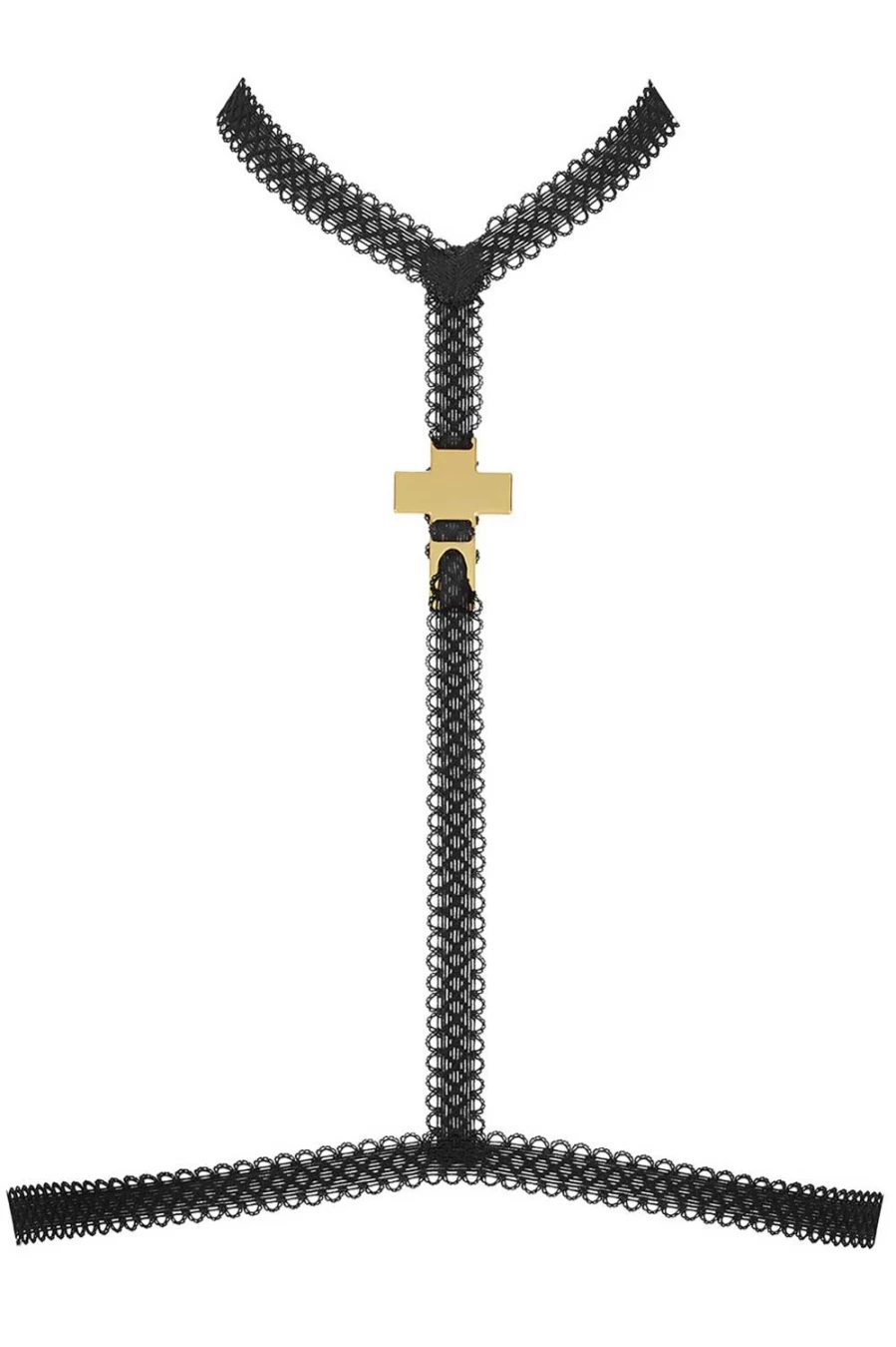 "Maison Close Black Divine Harness - Luxury BDSM Inspiration Collection"