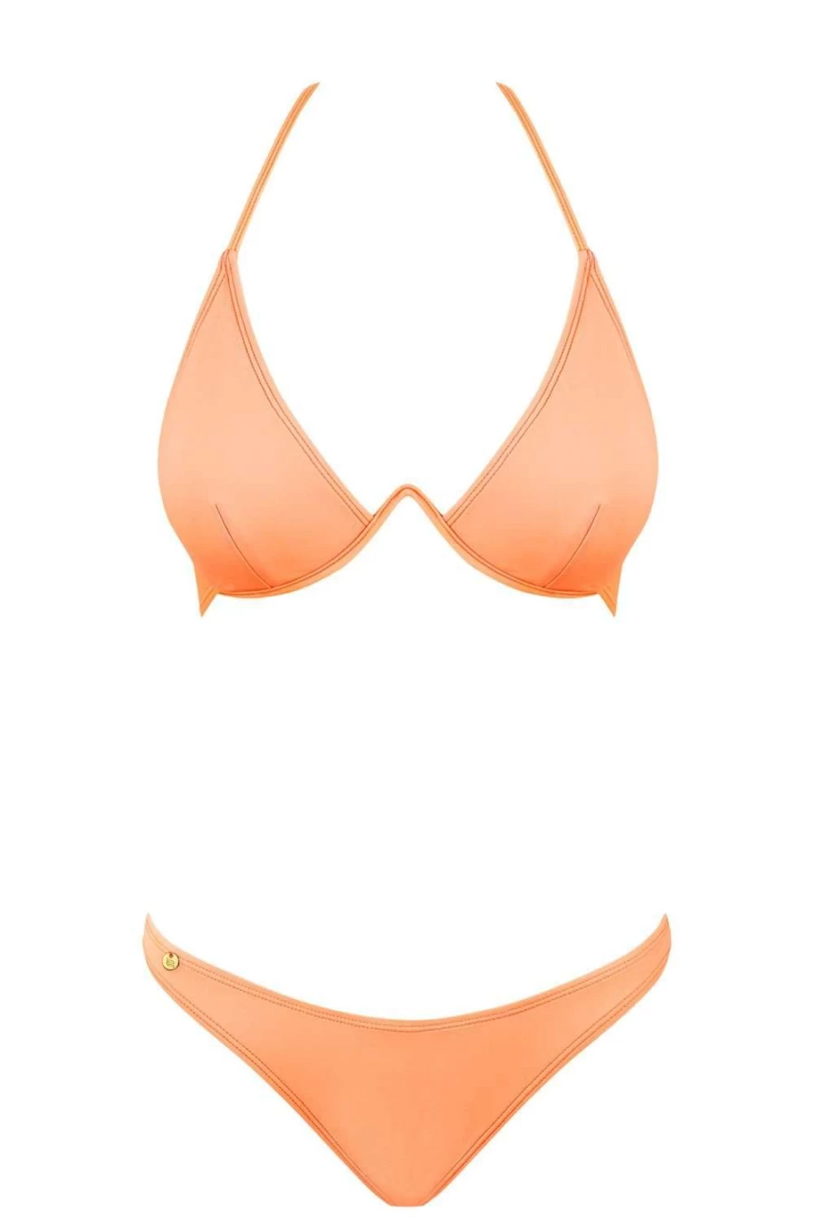Obsessive Women's Washed Coral Paralia Bikini - Summer Beach Swimwear Two Piece Set