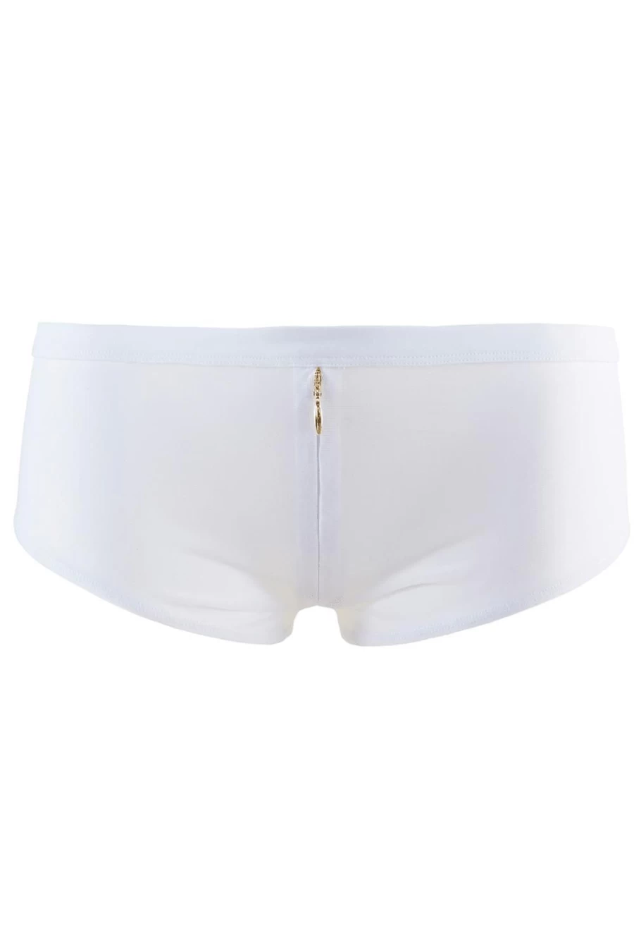 "Maison Close Pure Tentation White Zip Shorty Lingerie"