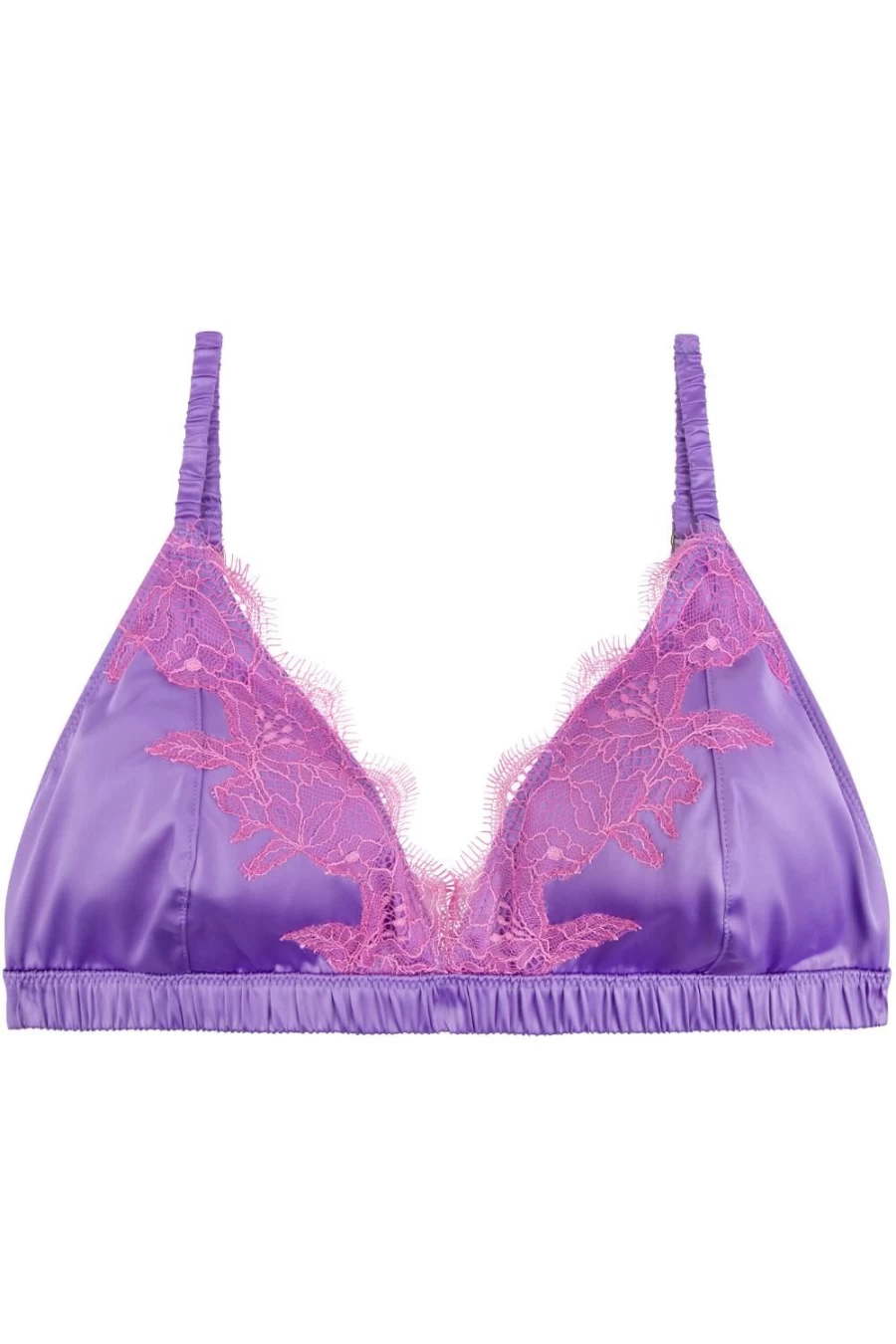 Love Stories Purple Bowie Padded Bralette - Comfortable Lace Lingerie