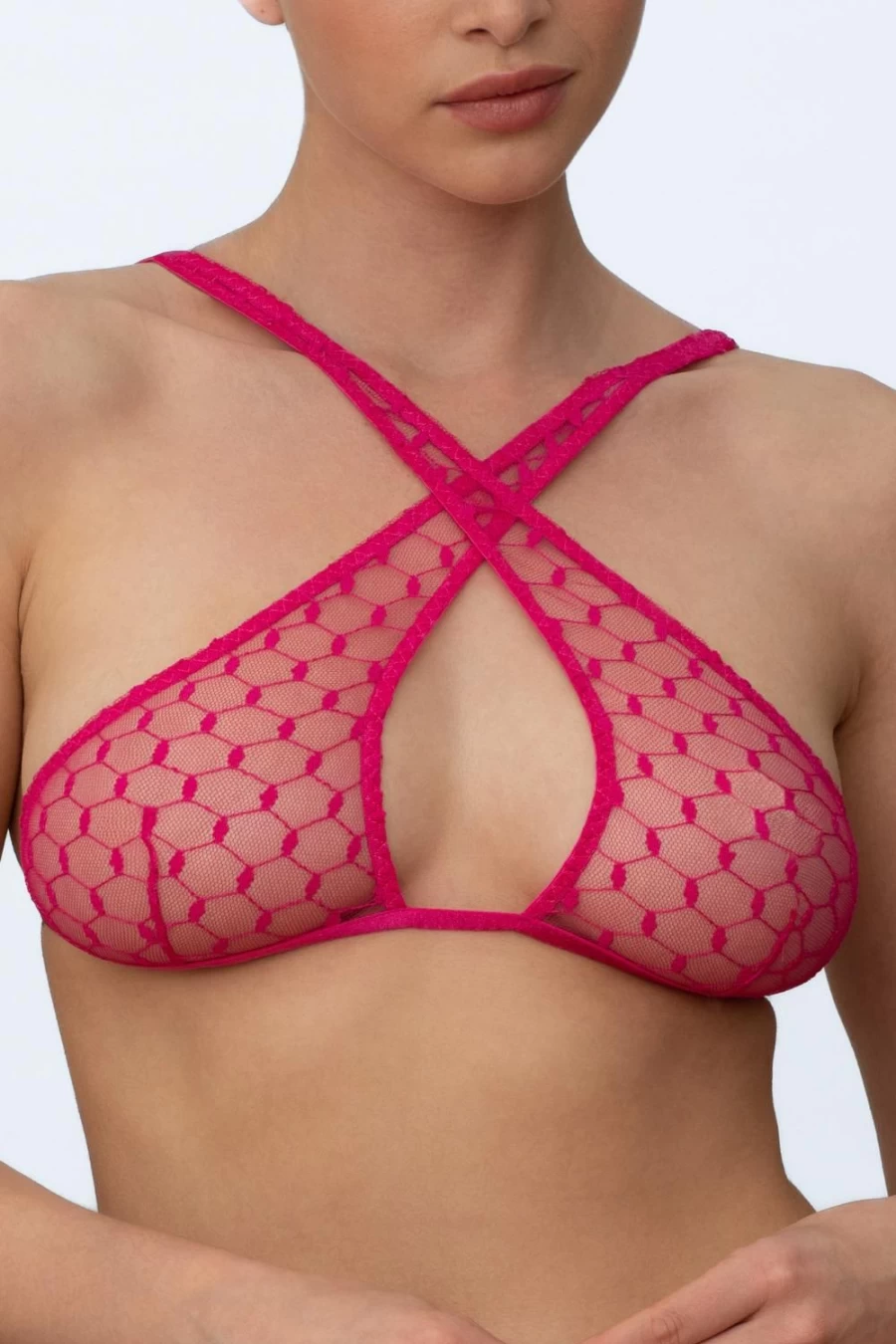 Coco de Mer Muse - Celine Soft Cup Bra in Pink | Luxury Lingerie