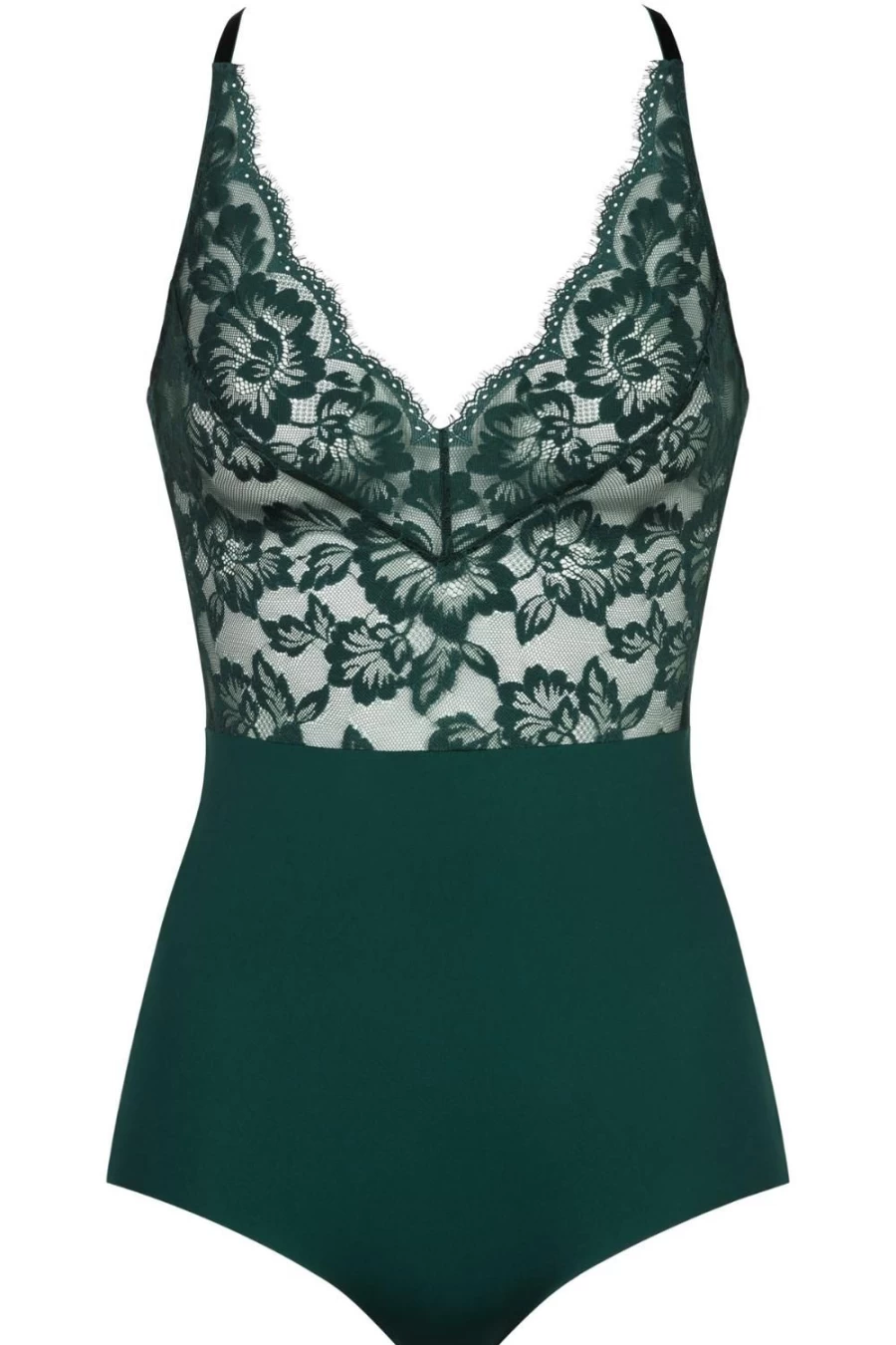 Mey Green Leaves Bodysuit for Women - Comfortable & Stylish XS Size