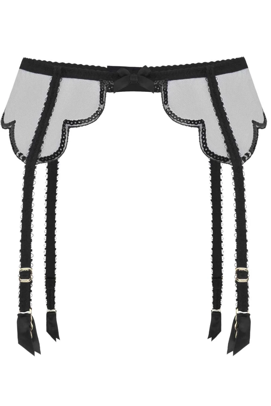 Agent Provocateur Black Lorna Party Suspender - Elegant & Stylish Garter Belt for Women