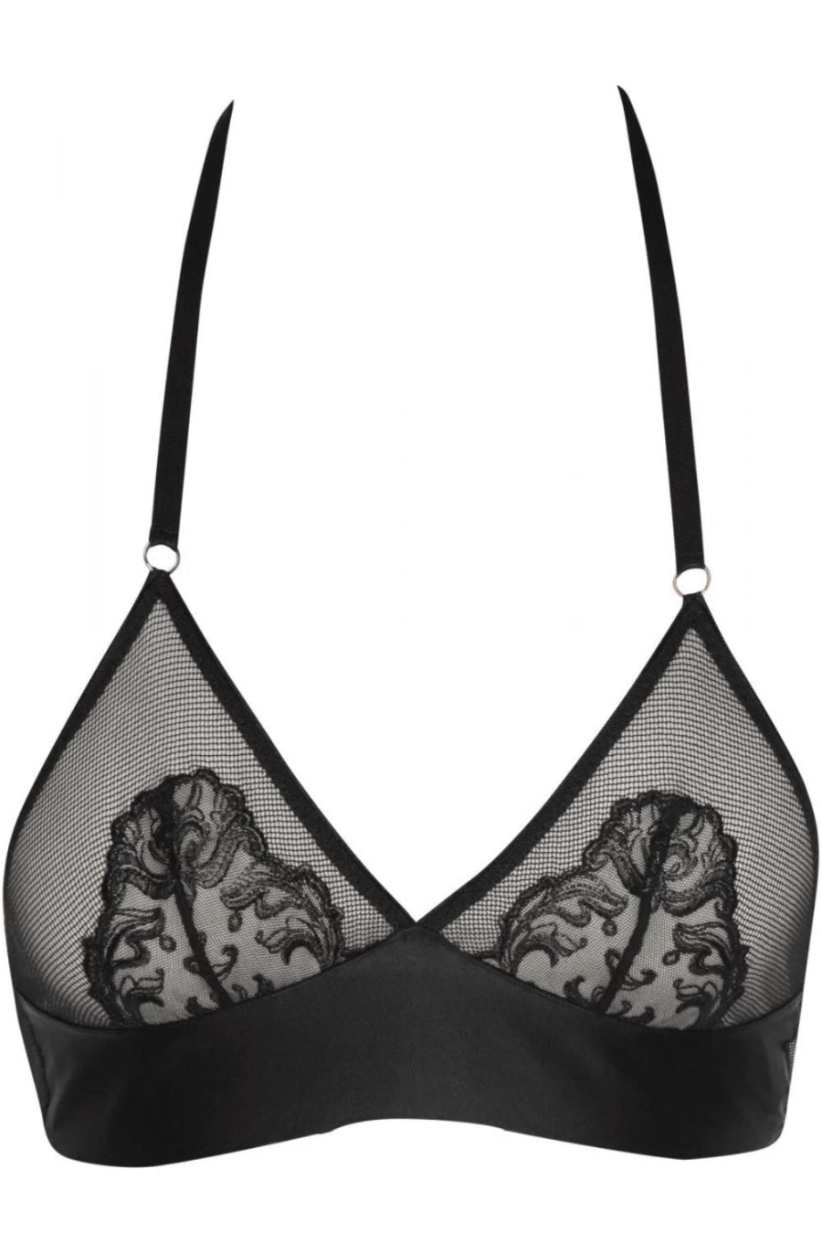 Bracli Vienna Halter Bra - Black Women's Supportive Sports Bralette