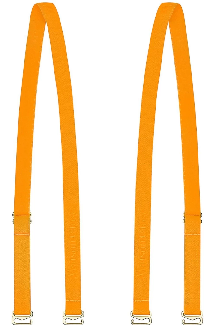 Maison Close Neon Orange Signature Shoulder Straps - Bold & Stylish Design
