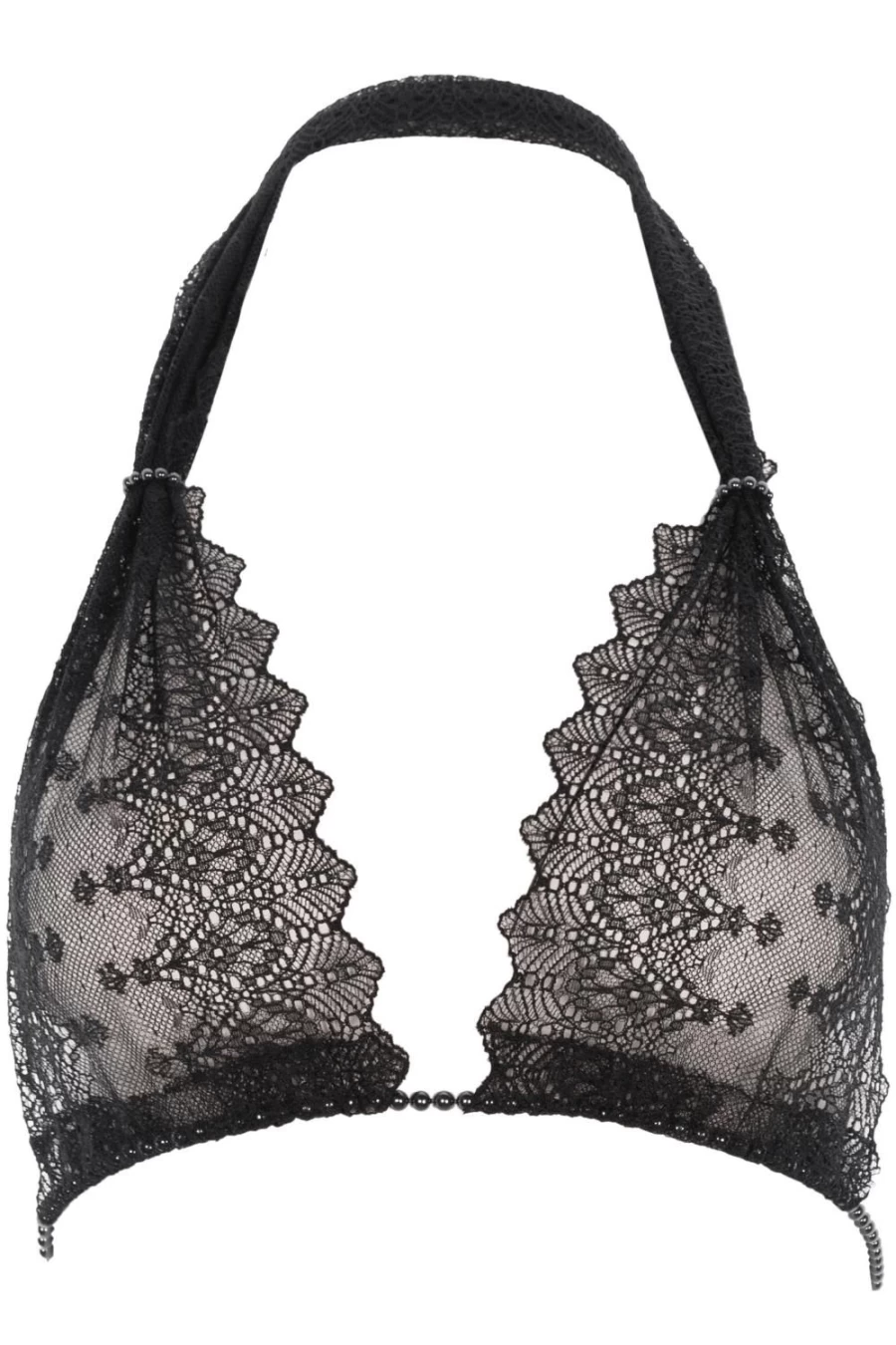 Bracli Black Geneva Dark Pearl Lace Bra - Elegant Women's Underwear