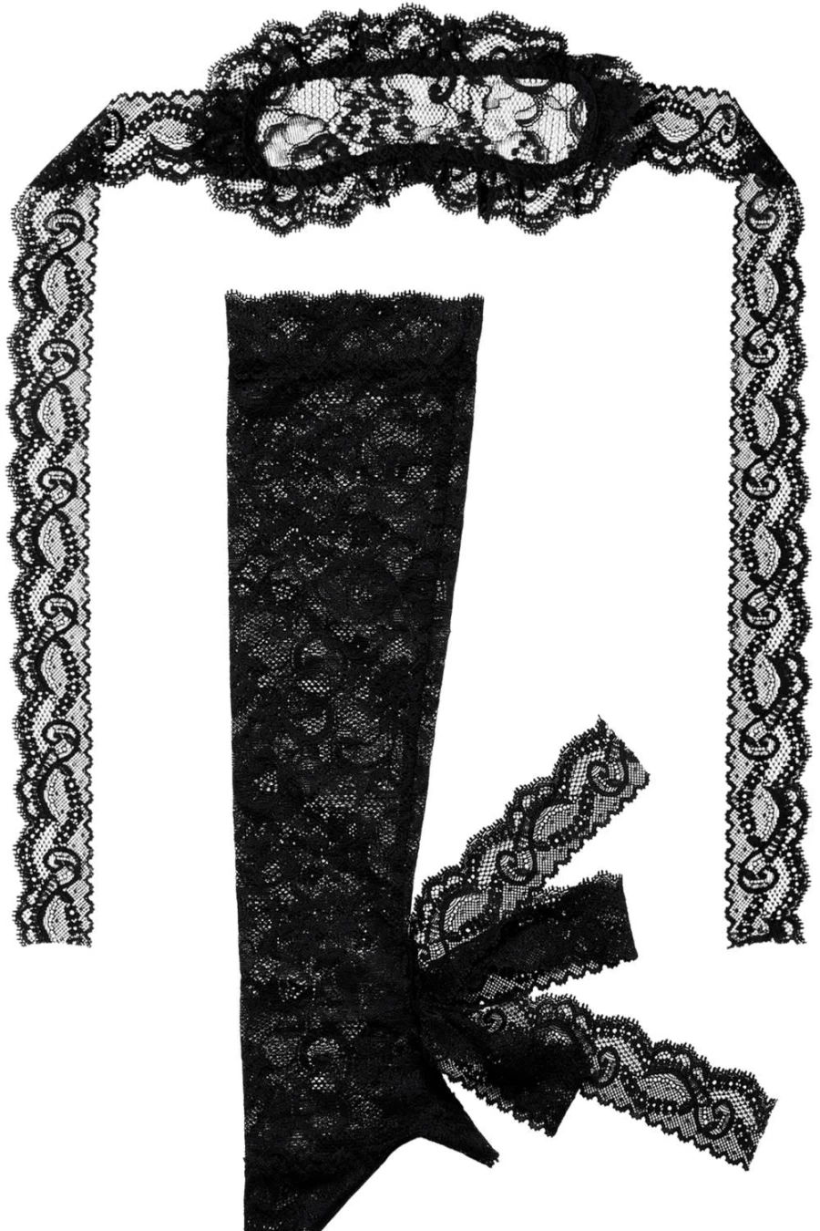 Aubade Black Boites A Desir Mask & Gloves Set - Lingerie Accessories