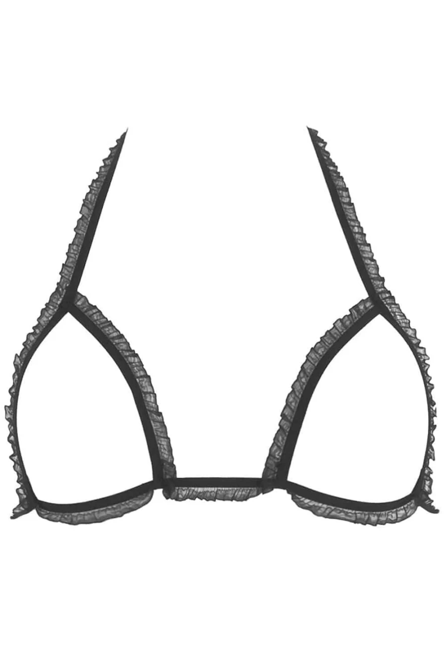 "Maison Close Black Les Fetiches Cupless Bra - Seductive Lingerie"