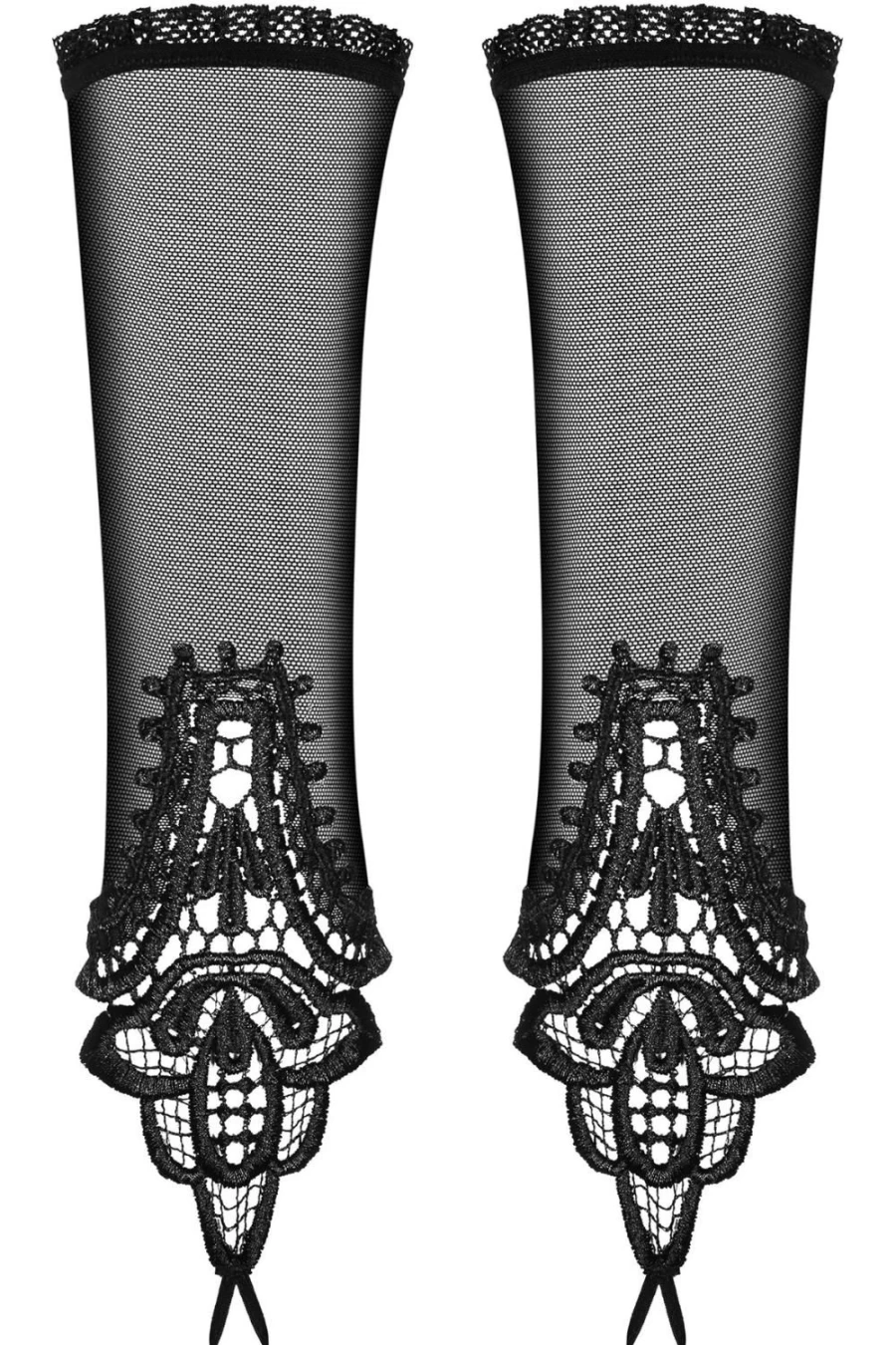 Obsessive Black Fingerless Gloves - Luiza Style for Men & Women