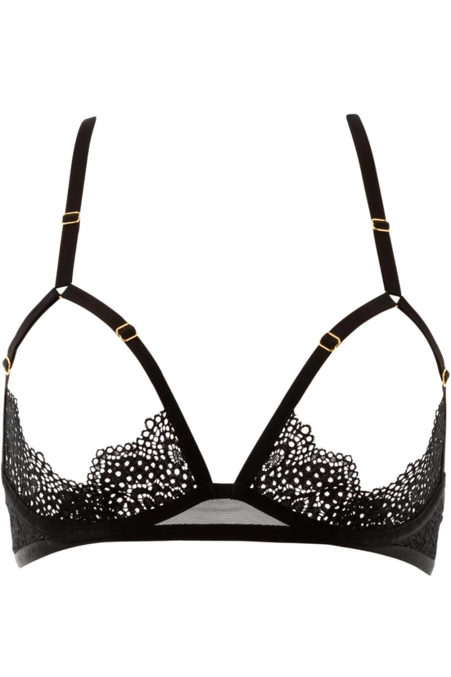 Atelier Amour Nommee Desir Black Underwired Open Bra - Lingerie for Women