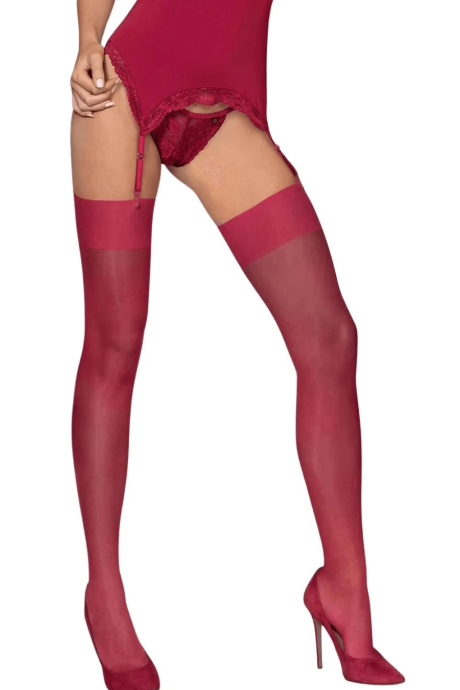 Obsessive S800 15 Denier Ruby Stockings Ultra-Sheer Luxury Hosiery