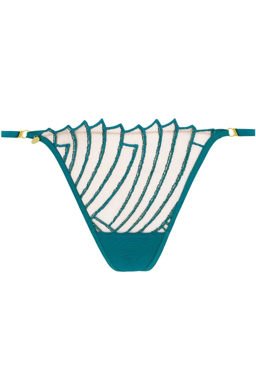Atelier Amour Cosmic Dream Mini Thong in Lagoon - Sensual Lingerie for Women