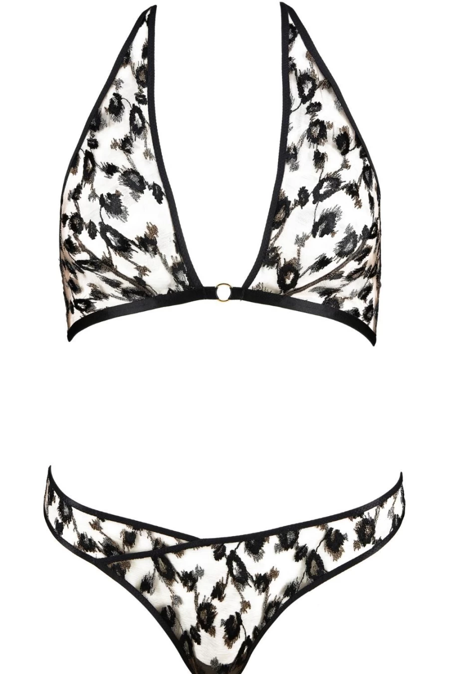 "Aubade Metallic Fusion Lace Bralet & Thong Set - Absolutely Wild Collection"