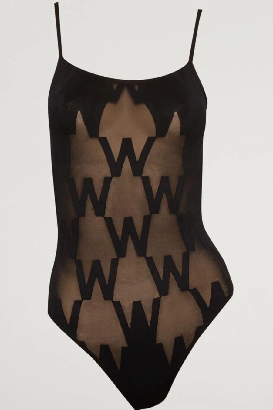 Wolford W Body Black Luxury Tights for Women - High-Quality Fashion Legwear