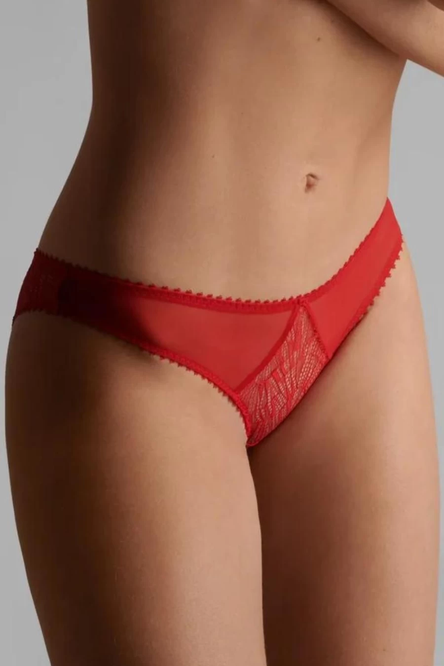 "Maison Close Accroche Coeur Brief - Red Lingerie Set"