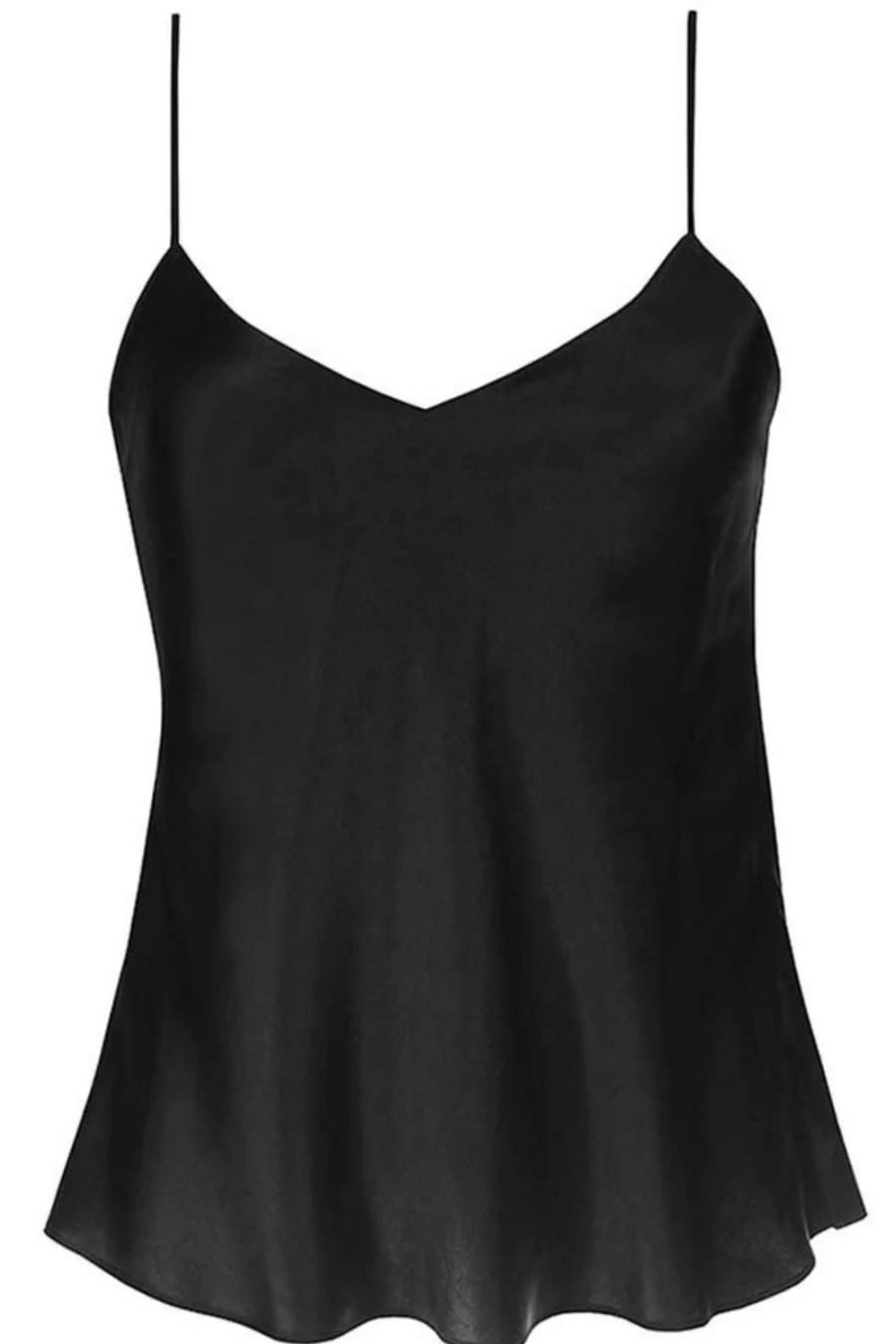 Simone Pérèle Black Dream Silk Camisole for Women - Luxurious Satin Sleepwear & Loungewear