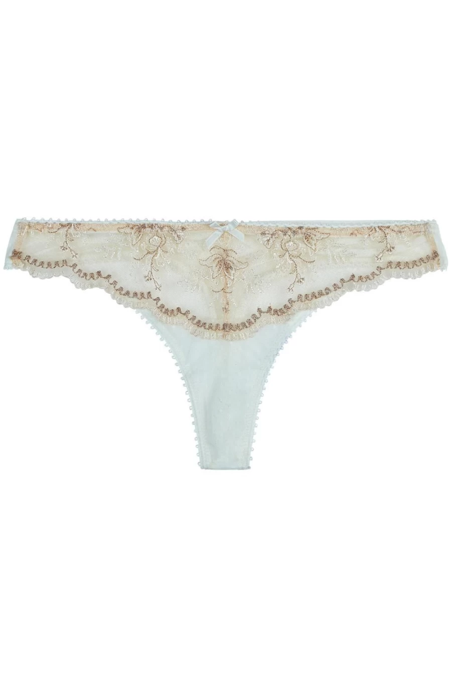 Aubade Tresor Infini Tanga White Wind Lace Underwear - Luxury French Lingerie