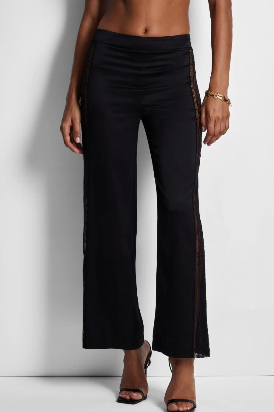 Aubade Midnight Whisper Black Trousers for Women - Elegant High-Waisted Lounge Pants
