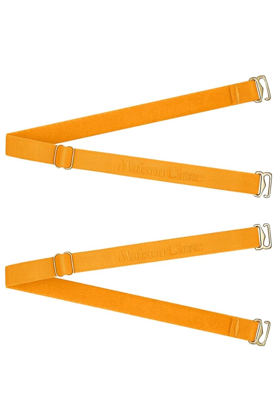 Maison Close Neon Orange Signature Straps For Thong Sandals