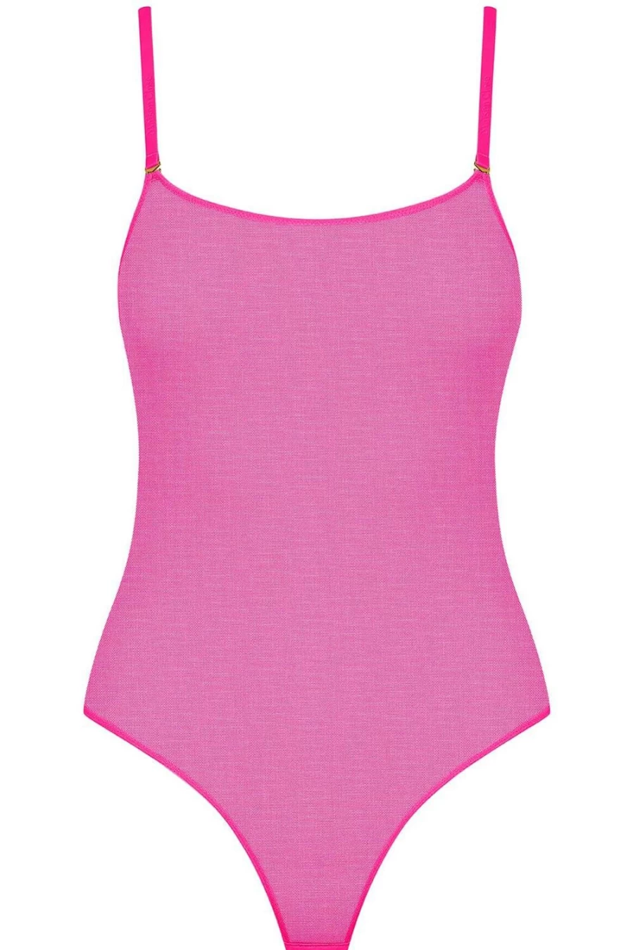 Maison Close Neon Pink Corps A Corset Thong Bodysuit Lingerie