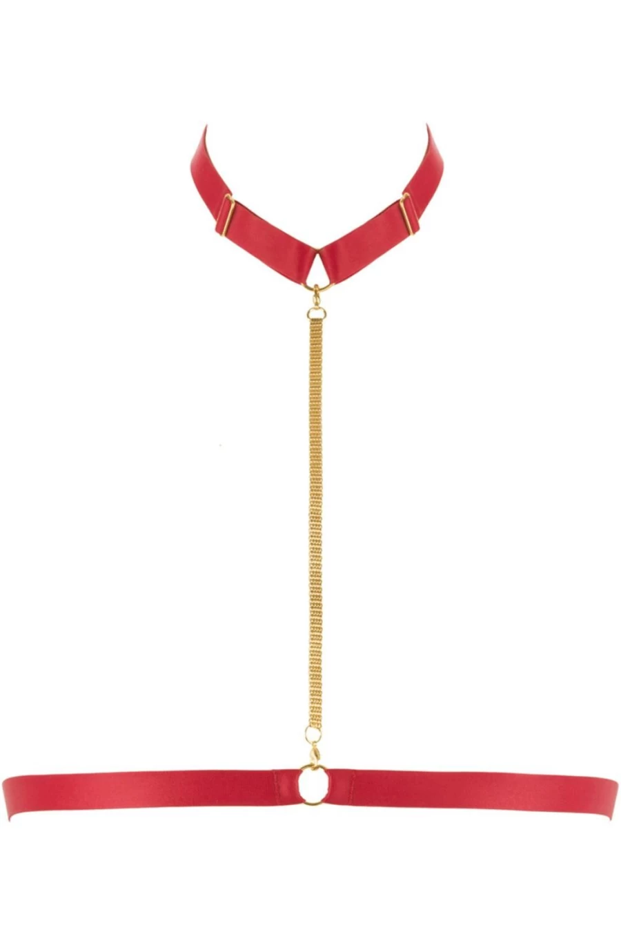 "Maison Close Red Tapage Nocturne Harness - BDSM Bondage Gear for Adults"