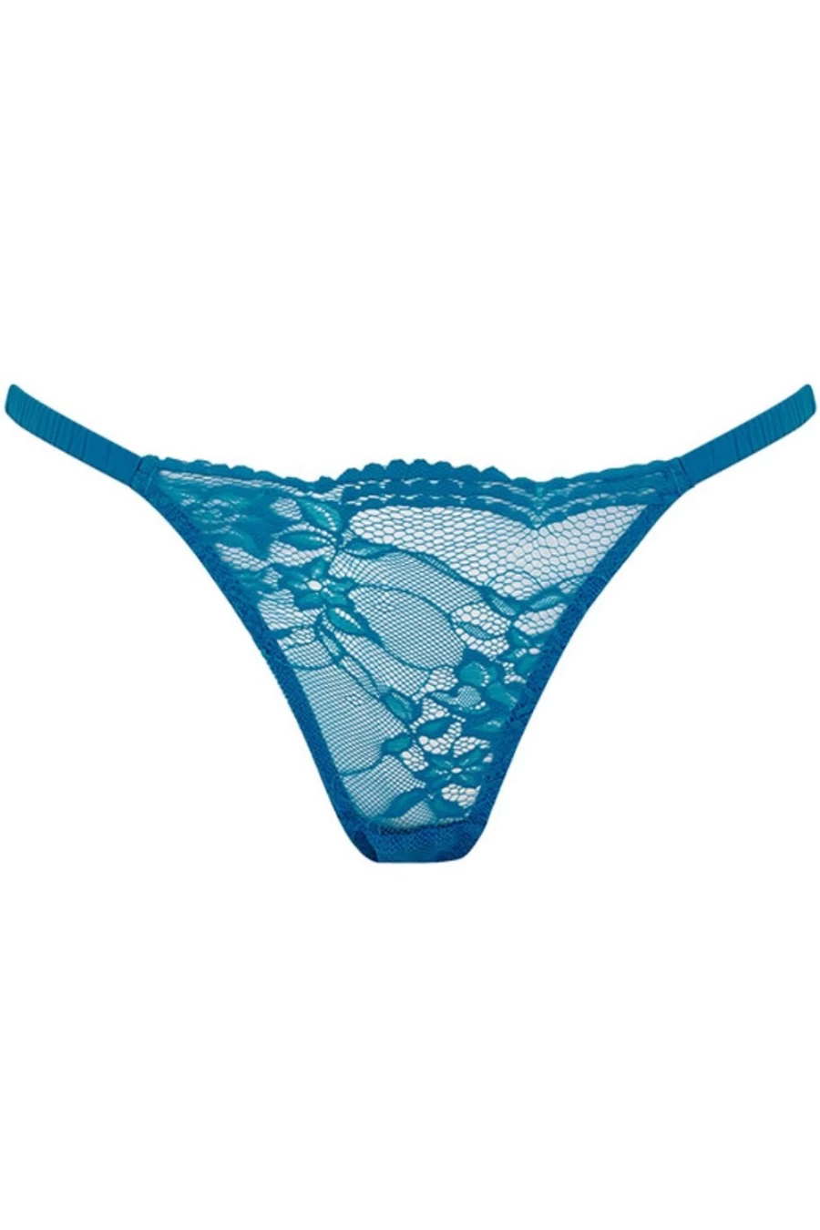 Coco de Mer Muse - Elise Brazilian Knicker in Blue | Luxury Lingerie