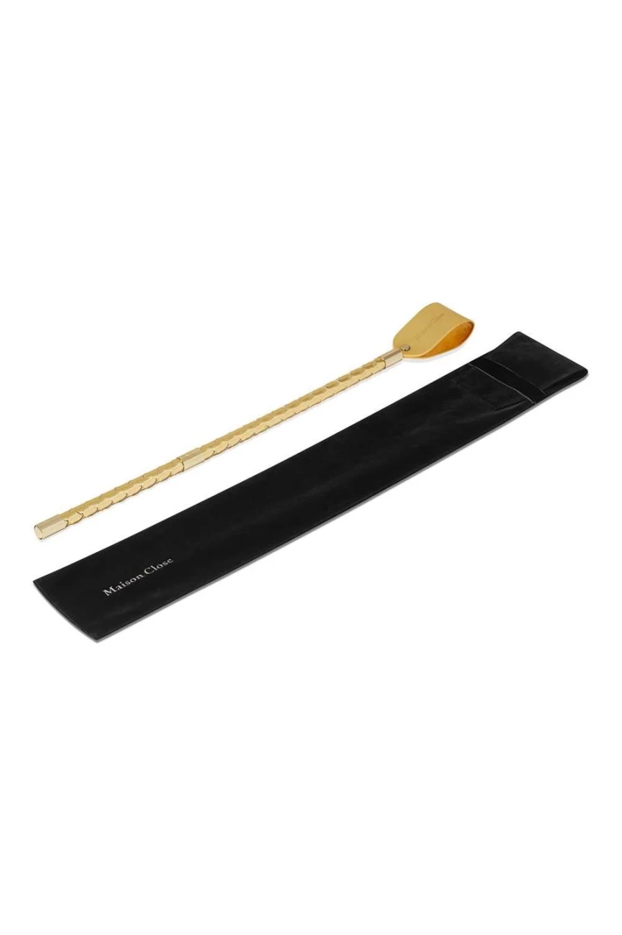 "Maison Close Gold Spanking Crop - Les Fetiches BDSM Luxury Riding Crop"