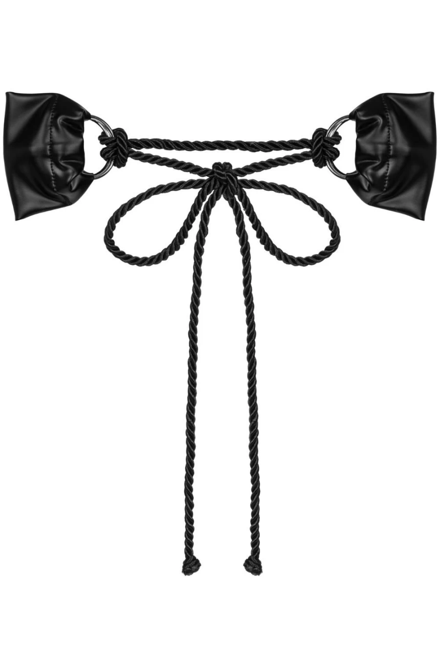 Obsessive Black Cordellis Cuffs - Premium Leather Handcuffs for Adults