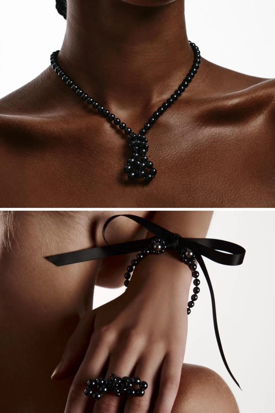 Bracli Black Destinos Dark Jewelry Set – Elegant Gothic Jewelry Collection