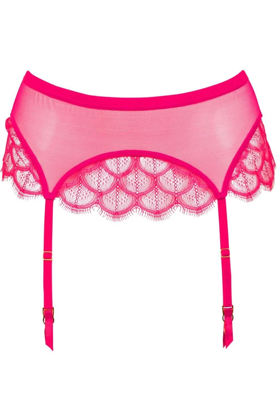 Atelier Amour Pink Mystic Shadow Suspender - Elegant Gothic Lingerie Accessory