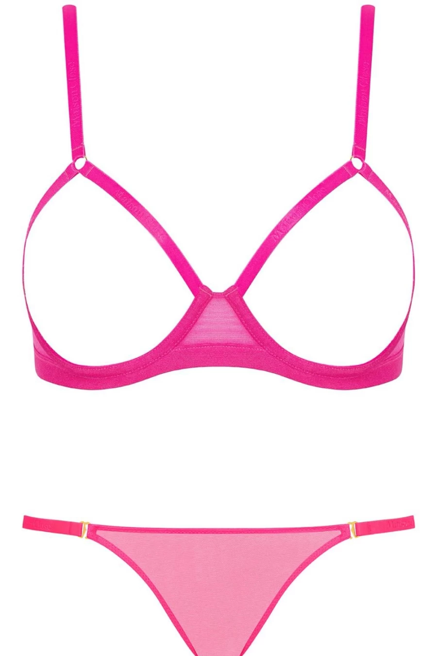 Maison Close Corps A Corps Lace Open Bra & Mini Thong Set - Sensual Lingerie