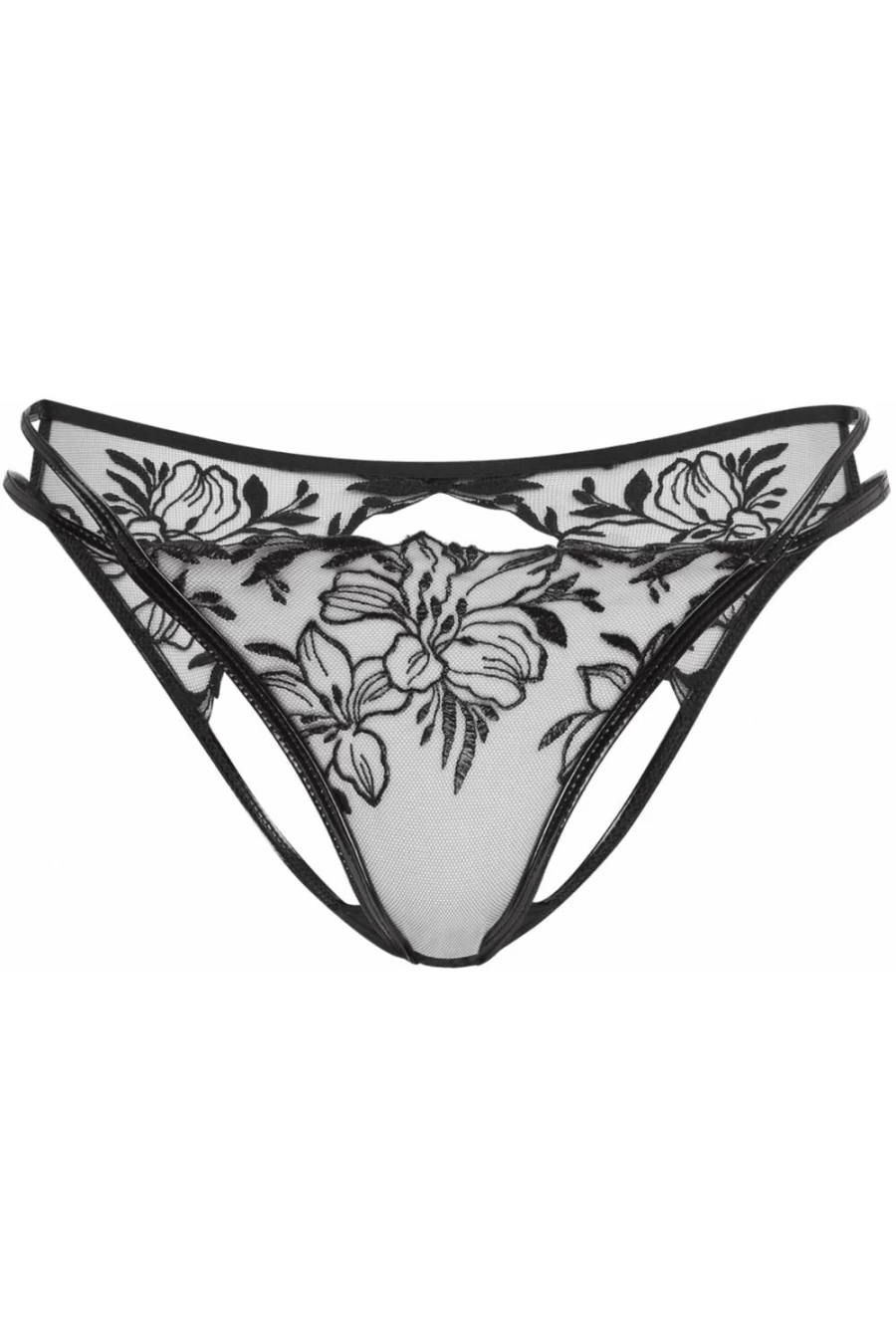 Agent Provocateur Ozella Ouvert Lingerie Set in Black - Sensual Corset & Garter Belt