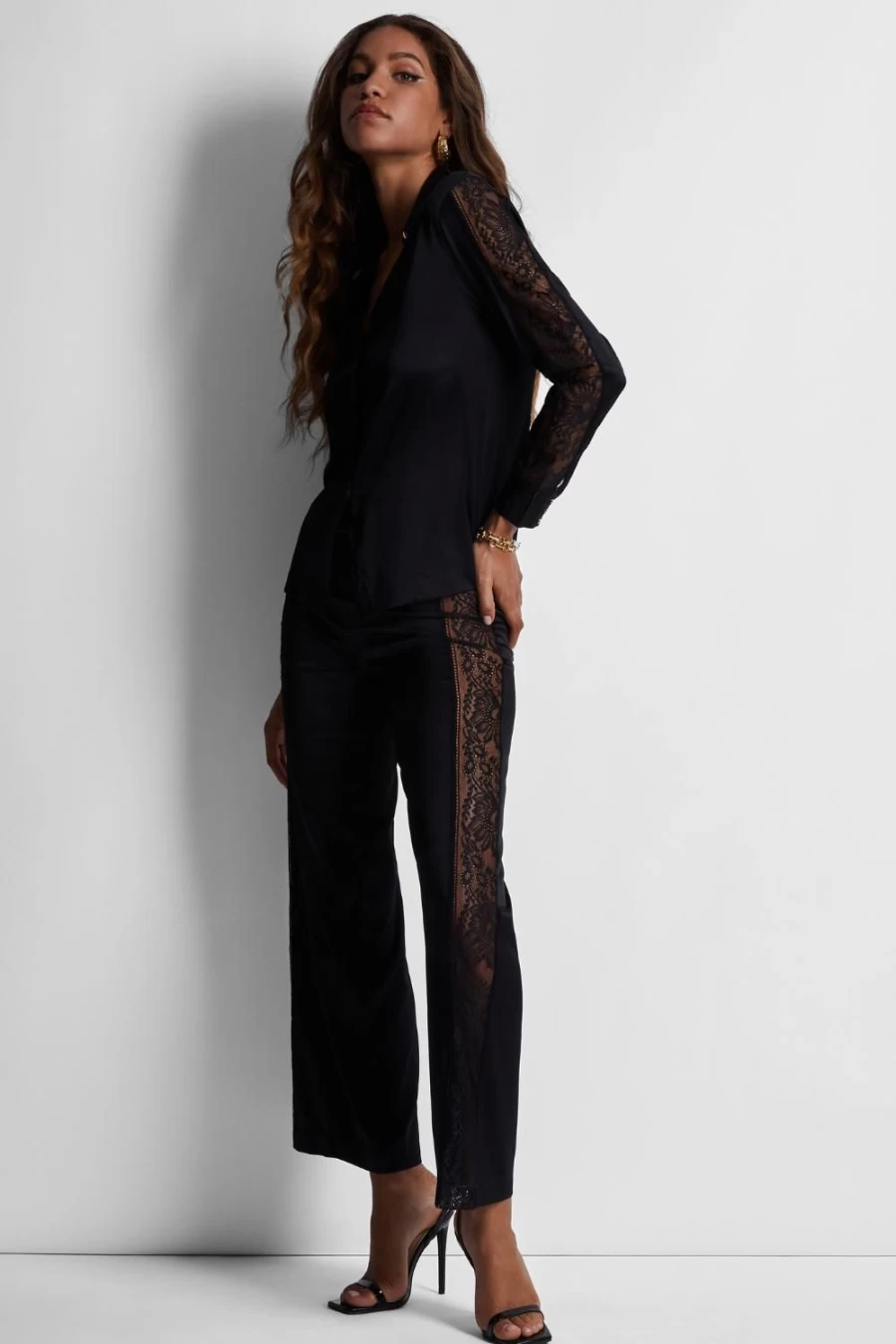 Aubade Midnight Whisper Blouse & Trousers - Elegant Women's Loungewear Set