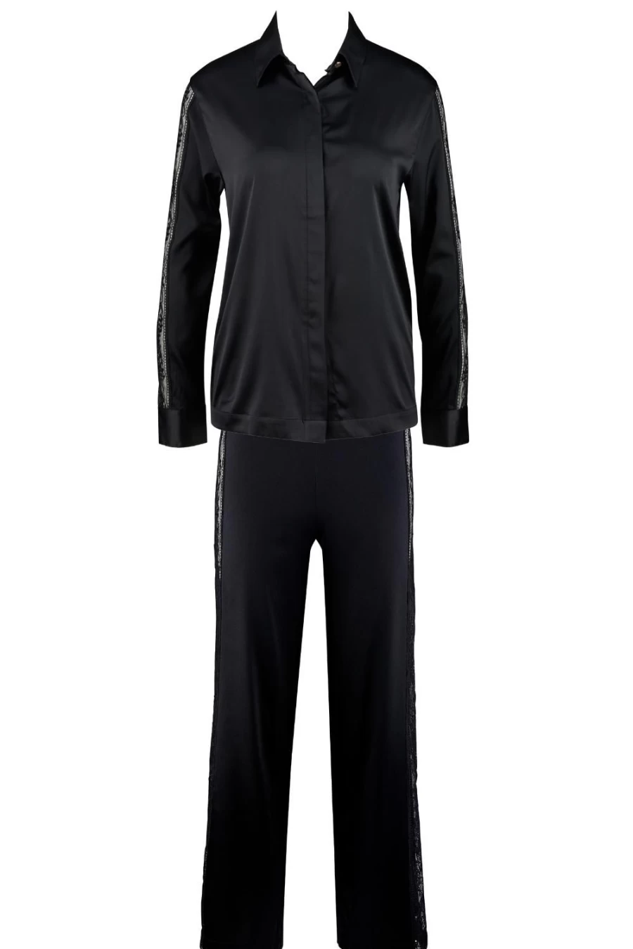 Aubade Midnight Whisper Blouse & Trousers - Elegant Women's Loungewear Set