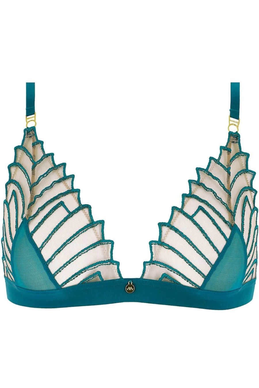 Atelier Amour Cosmic Dream Triangle Bra in Lagoon - Sexy & Comfortable Bralette for Women