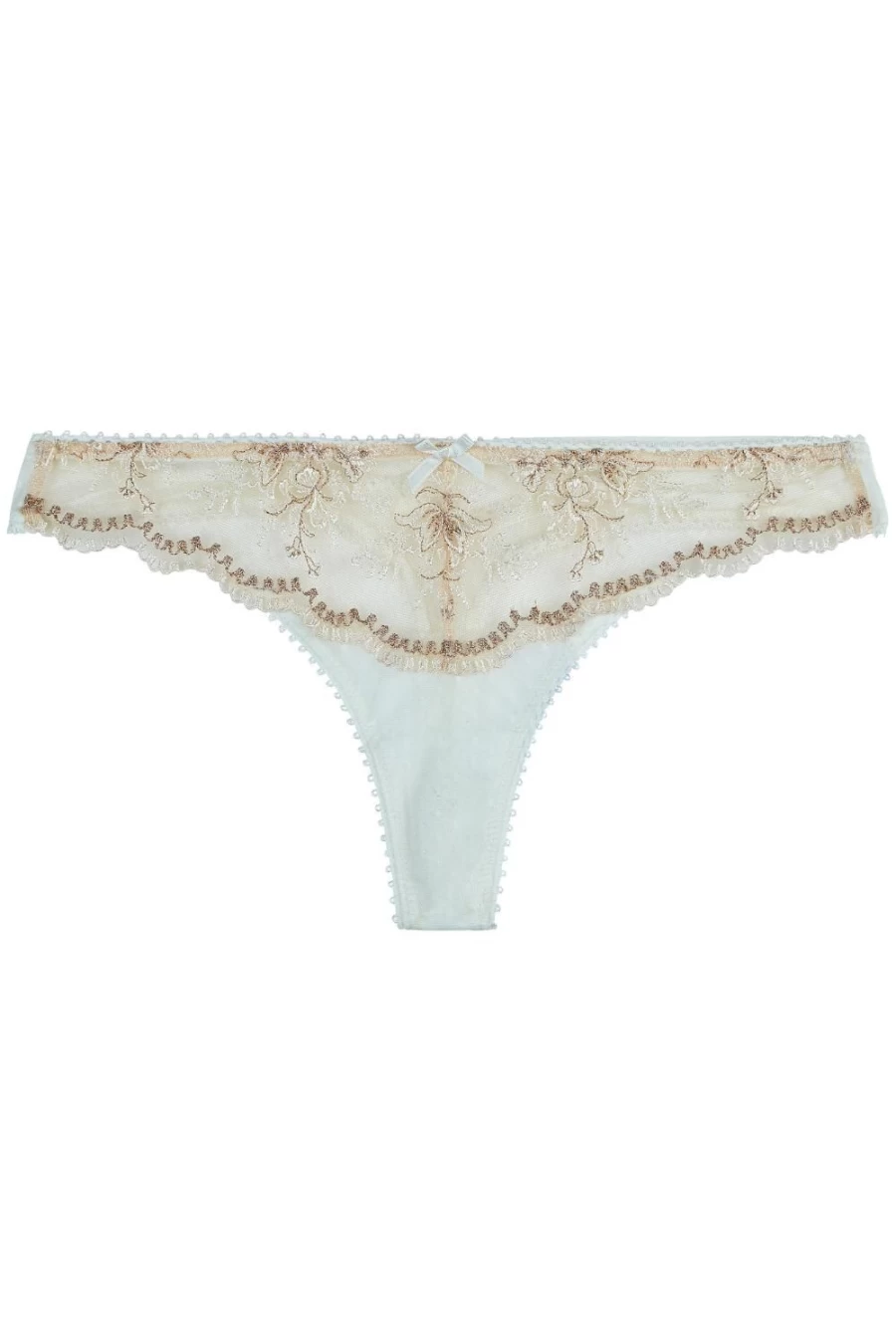 Aubade Tresor Infini Tanga White Wind Lace Underwear - Luxury French Lingerie